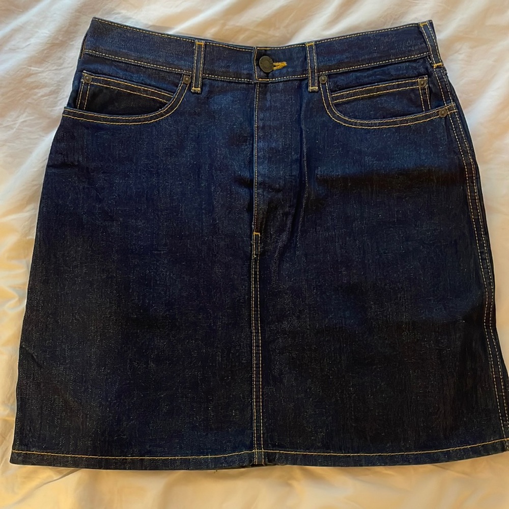 CALVIN KLEIN JEANS Raf Simmons Selvedge Denim Skirt